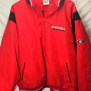 STADIUM Retro Vintage Mens Size XXL Red Oak Georgia Bulldogs Jacket Red